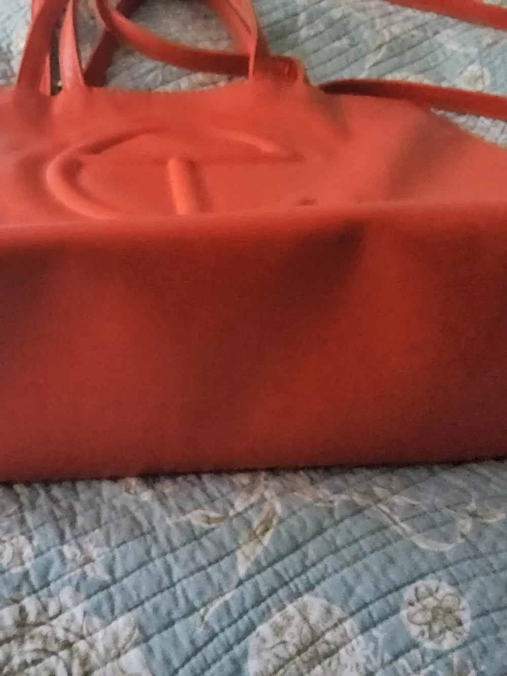 Beautiful Telfar Orange Shopper Tote Bag Medium 15